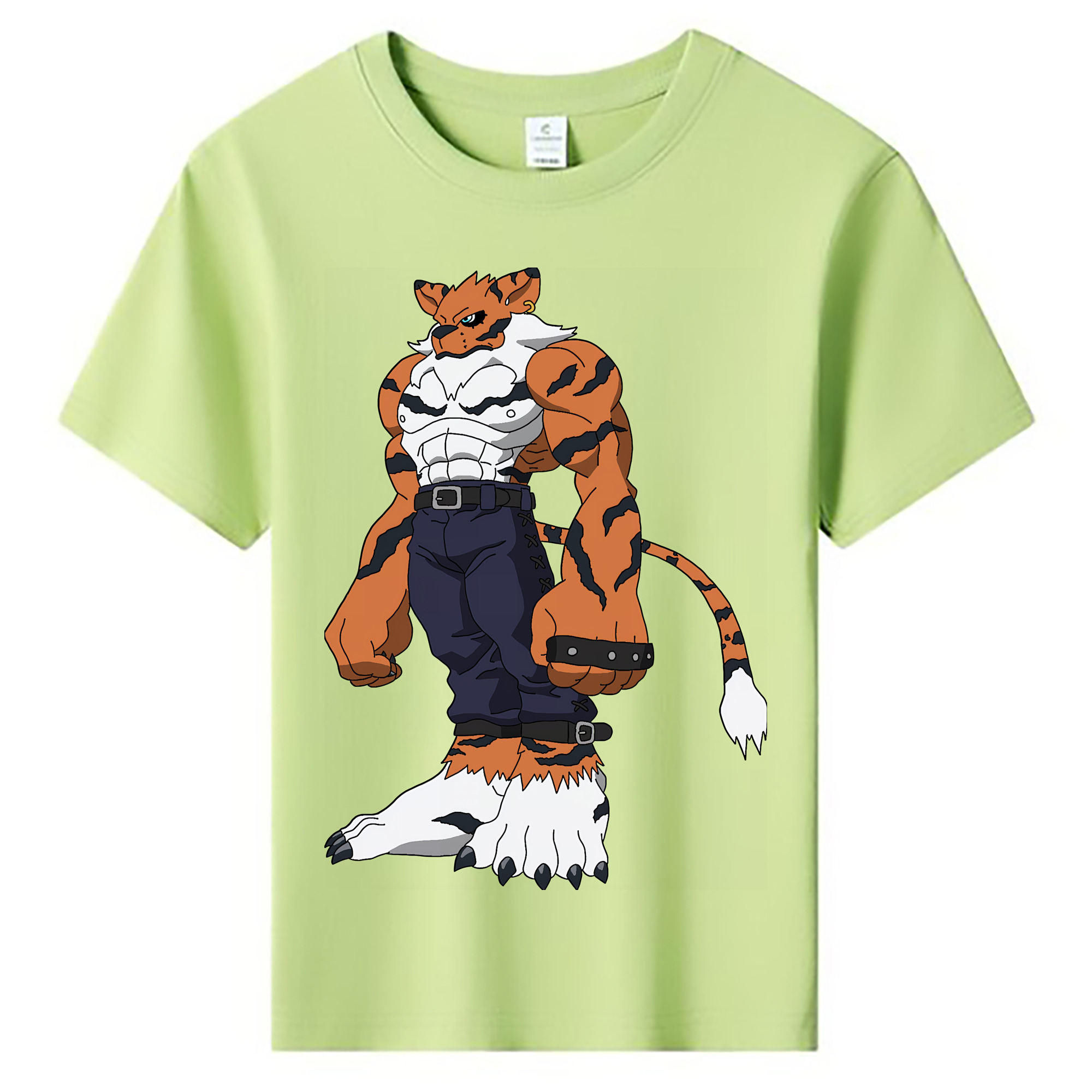 （画像用） Digimon デジタルモンスター/デジモン 綿100％キッズTシャツ（フロントプリント）
